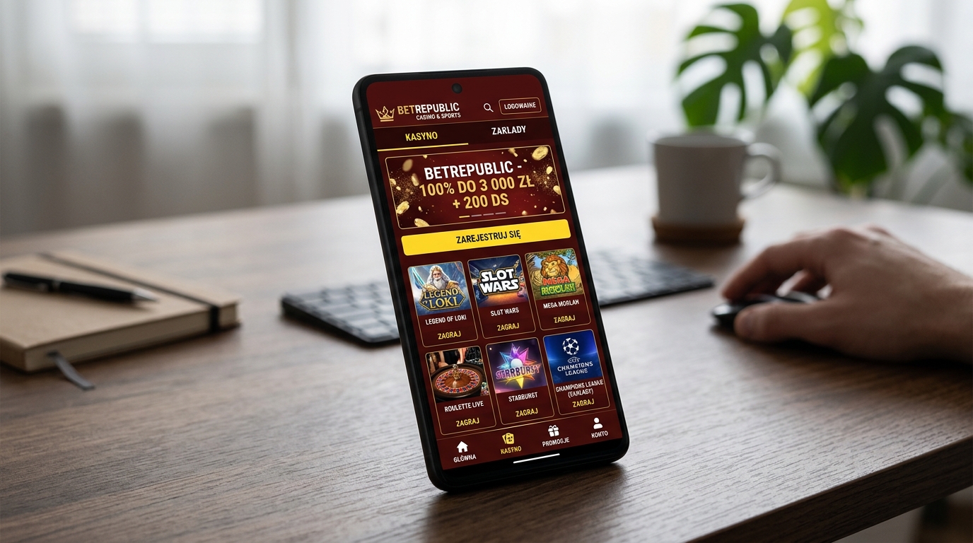 BetRepublic Interfejs Kasyna Mobilnego